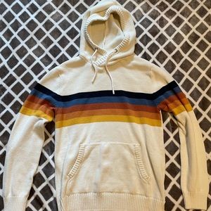 Men’s Retrofit Color-Block Sweater Hoodie